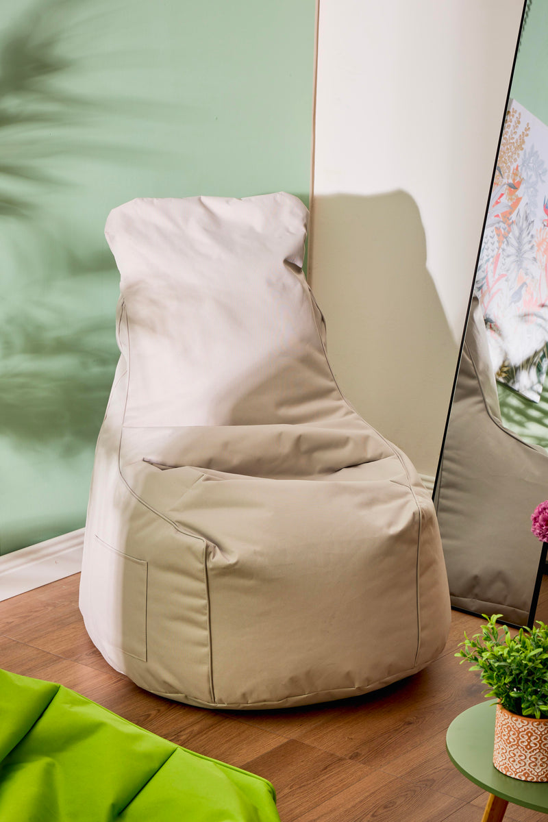 Di.Mo Poltrona Sacco Layla in Nylon+PVC Beige