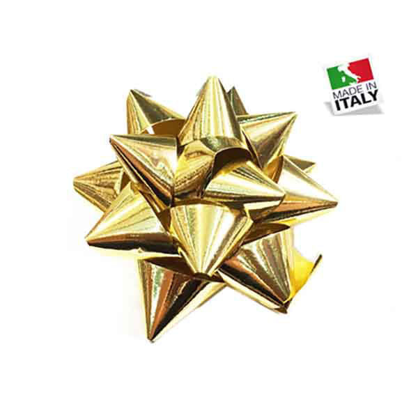 Brizzolari Kokarden Stern Splendid Gold 6,5mm 100er Pack