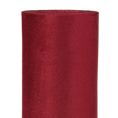 Piovaccari Runner Velvet Chic Bordeaux 48x180 cm – Eleganter Tischläufer aus Samt für Weihnachtsdekoration und Wohnaccessoires