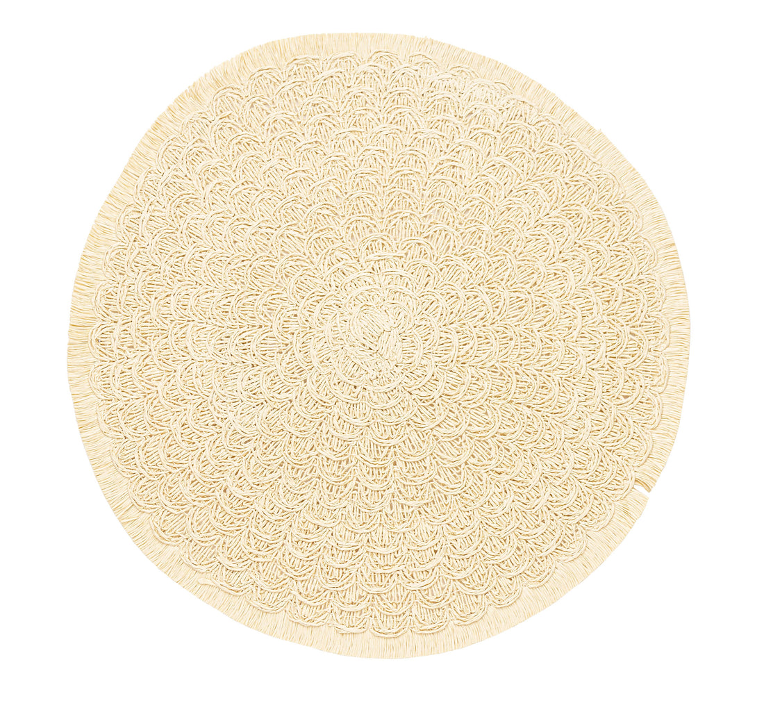 Bizzotto Tovaglietta Jareth Beige D 38 cm Tovaglietta Americana Natalizia per Tavola