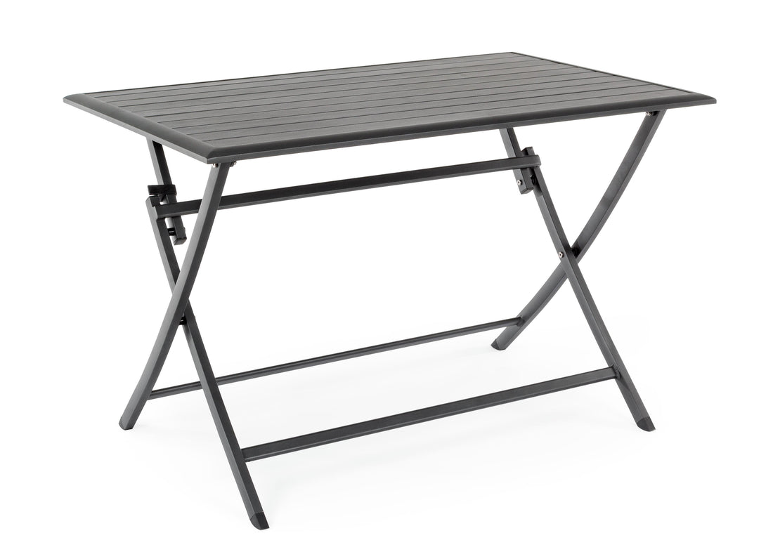 Bizzotto Tavolo Pieghevole Elin Rettangolare 110 x 70 Cm Antracite
