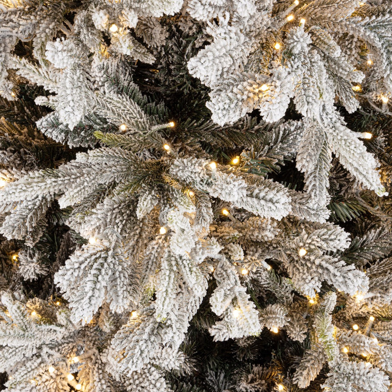 Bizzotto Albero di Natale Berkshire Innevato H 270 cm con 3100 LED con Telecomando
