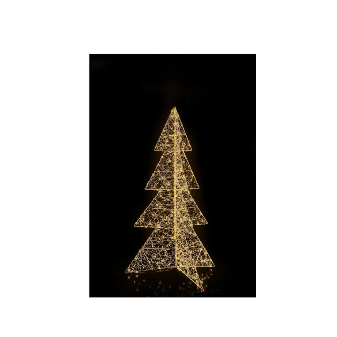Bizzotto Pino Natalizio Hoover Oro con 600 Micro LED Classic H 100 cm Decorazione Luminosa