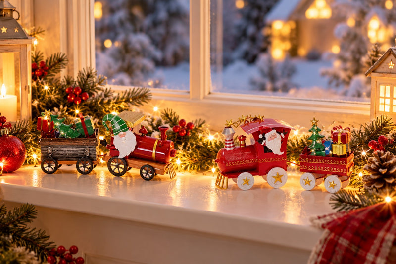 Ad Trend Weihnachtsdekorations-Lokomotive aus Eisen Sortiert 20/22 cm 1 Stk. – Weihnachtsdeko