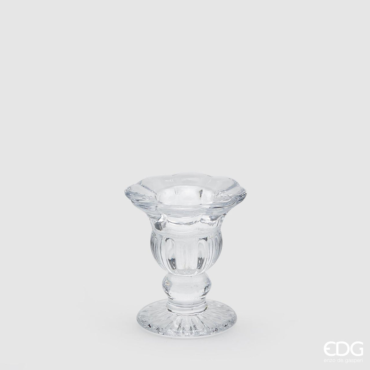 EDG Enzo De Gasperi Kerzenhalter Tulipano H10 D9 Natural Transparent