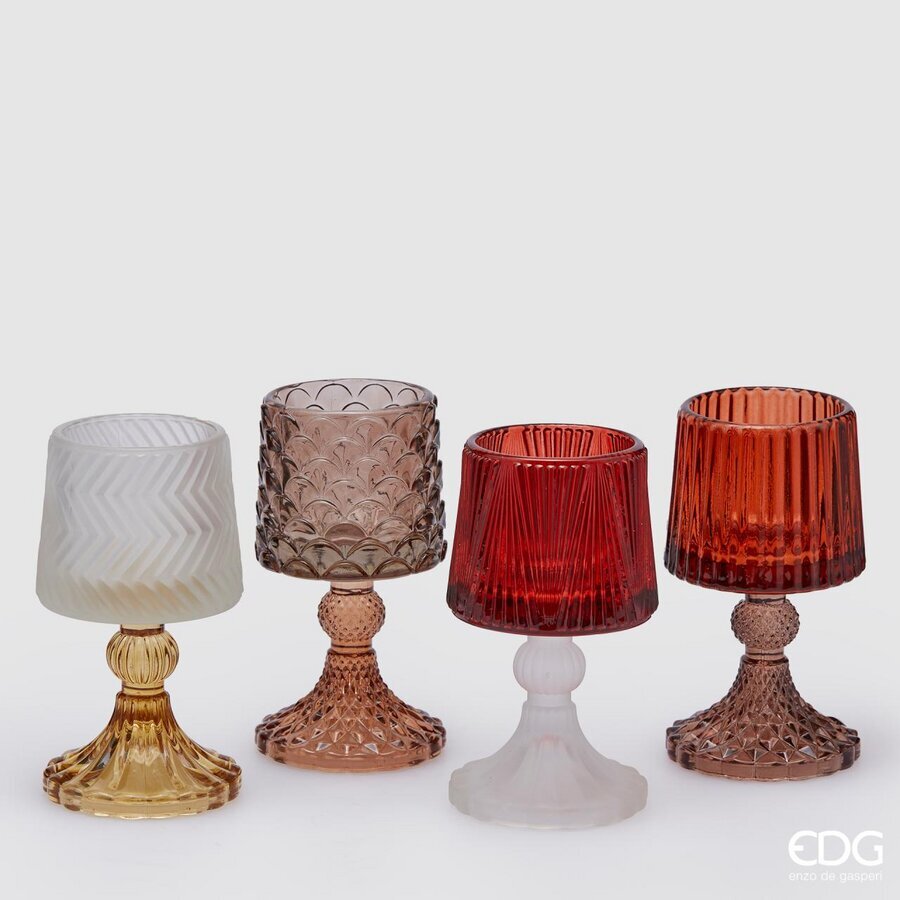 EDG Enzo De Gasperi Kerzenhalter Lampe H 15 Cm D 8,5 Cm Mehrfarbig 1 Stück