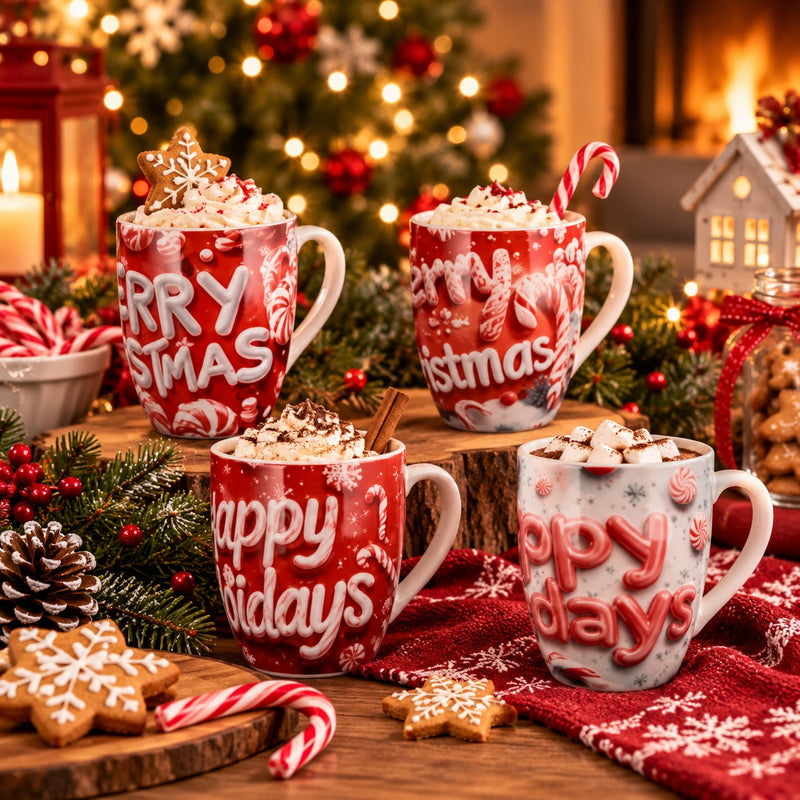 Ad Trend Tasse Mug NBC Weihnachts-Sortiert H10,5 Ø8 cm 1 Stk. – Weihnachtsgeschenkidee