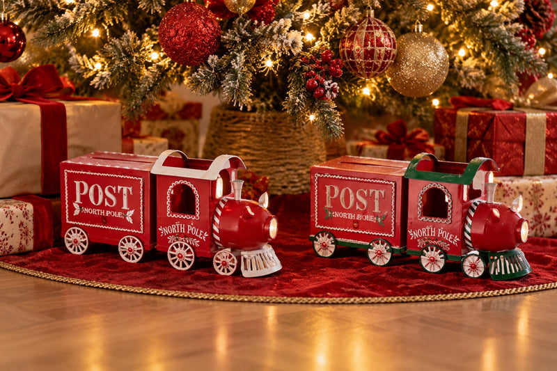 Ad Trend Dekorativer Weihnachtszug aus Eisen Sortiert 46x15xH22 cm 1 Stk. – Weihnachtsdekoration