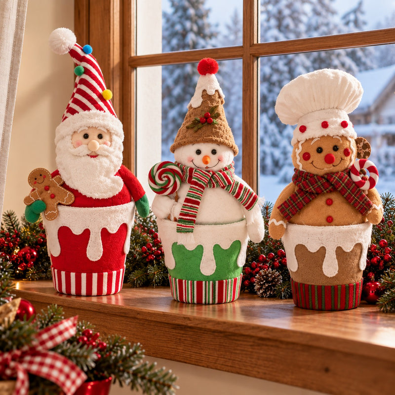 Ad Trend Weihnachtsdeko aus Stoff sortiert 18x14xH35 cm 1 Stk. – Weihnachtsschmuck