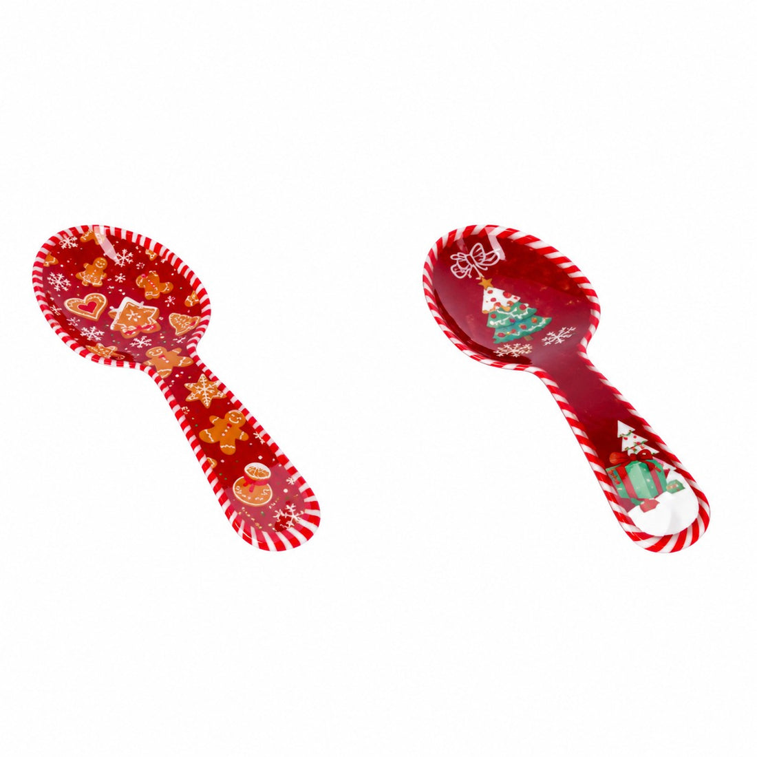 Ad Trend Löffelhalter Weihnachtsdesign aus Melamin sortiert 10x28xH3 cm 1 Stk. – Weihnachtliches Küchenzubehör