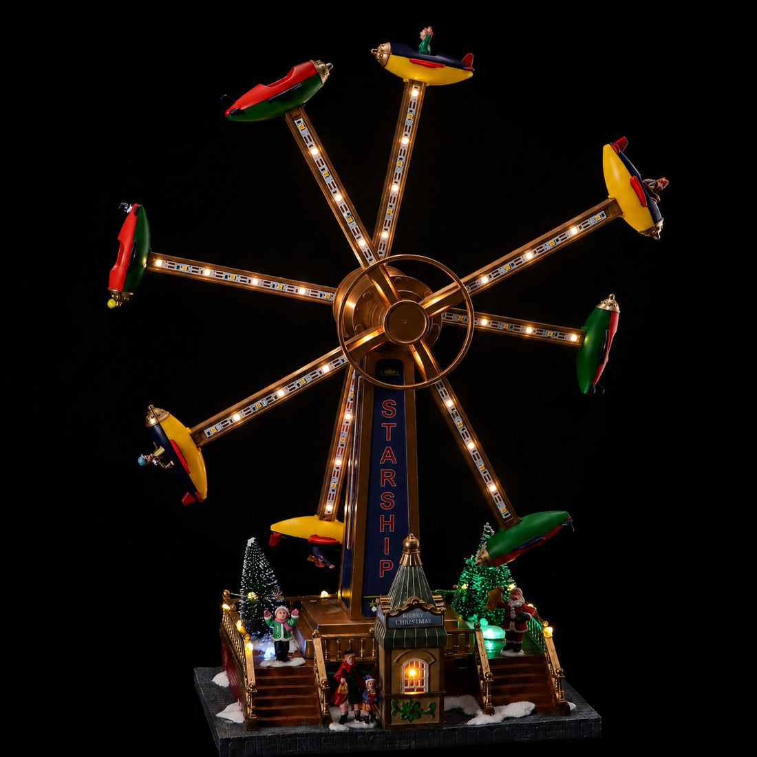 Ad Trend Giostra Natale con 77 Led 37 x 19 Cm H 48 Cm Multicolor