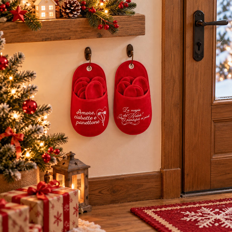 Ad Trend Set 5 Paar Hausschuhe sortiert, 1 Pack 26x47 cm – Weihnachtsgeschenkpackung