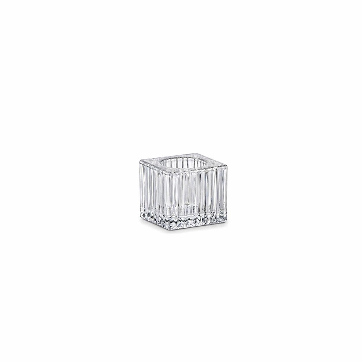 Ad Trend Kerzenhalter aus Glas 4 x 4 cm H 4 cm – Ideal für Hochzeitsgeschenke und Veranstaltungen