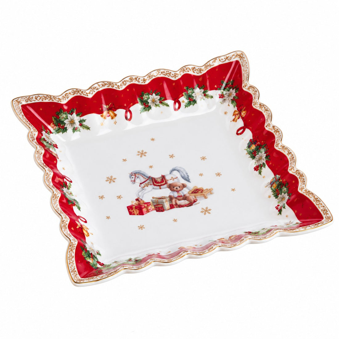 Ad Trend Quadrateller Weihnachts 23x23 cm – Tischartikel für den Weihnachtstisch