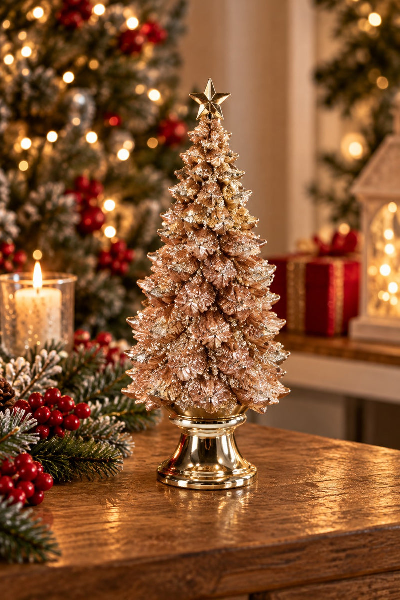 Ad Trend Albero di Natale Decorativo in Resina Ø14xH33 cm – Soprammobile Natalizio per la Decorazione della Casa