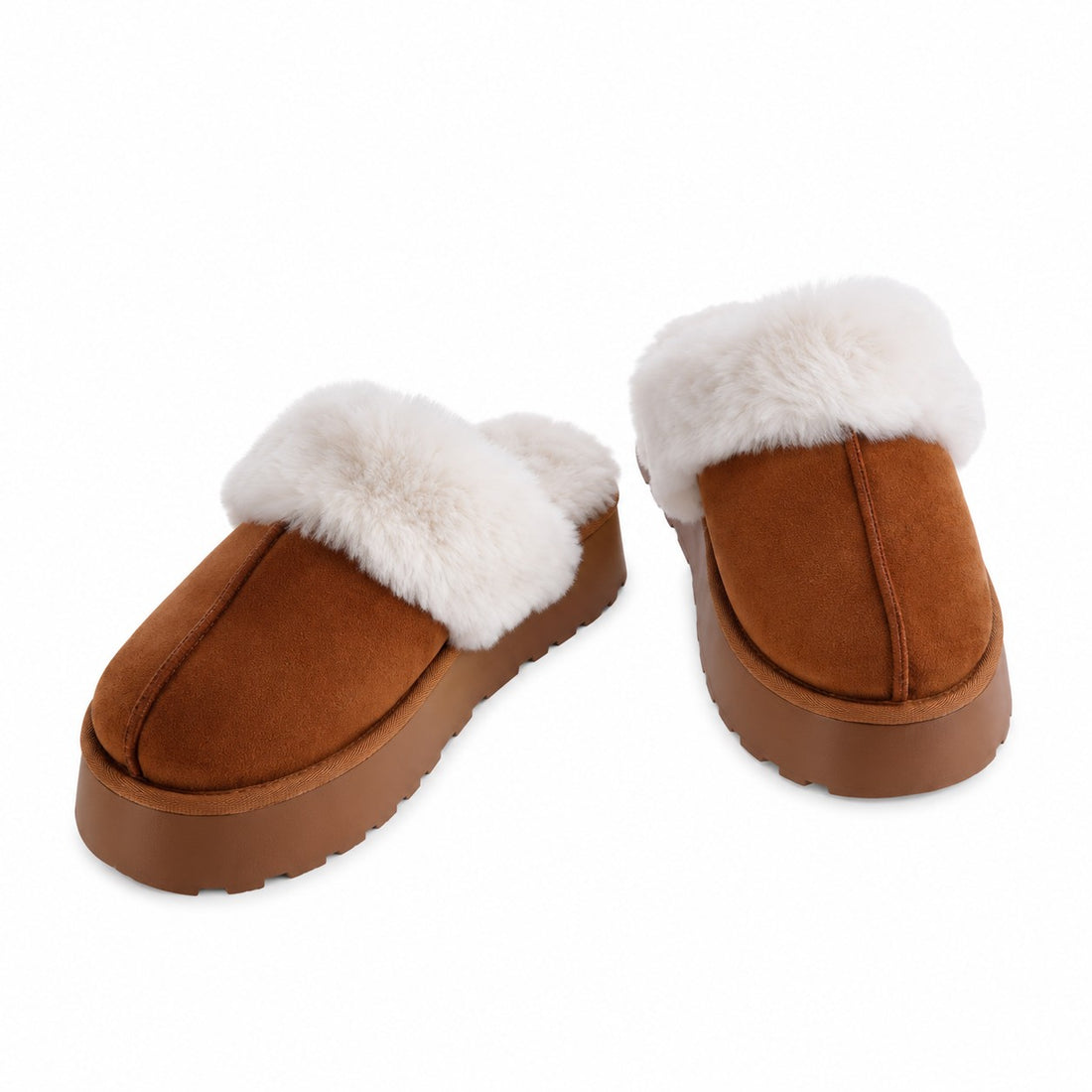 Ad Trend Pantofole in Tessuto e Pelliccia Taglie 36/38/40 – 1 Paio Assortito Idea Regalo Natale