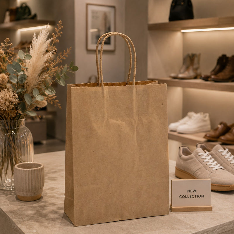 L'Arcolaio Shopper Kraft Avana Geschenkideen 22X10X29 Pack 10 Stk