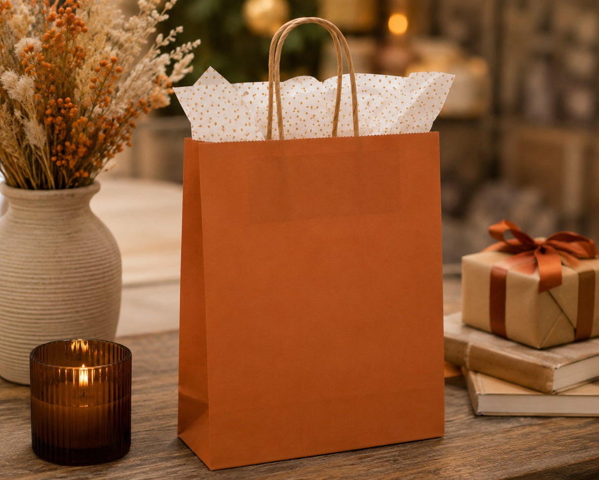 L'Arcolaio Shopper Kraft Rost 36x12x41 Weihnachtsgeschenke 36X12X41 Cm Cf 10 Stk