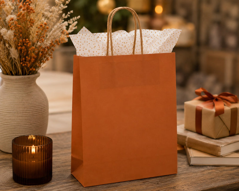 L'Arcolaio Shopper Kraft Rost 36x12x41 Weihnachtsgeschenke 36X12X41 Cm Pack 10 Stk