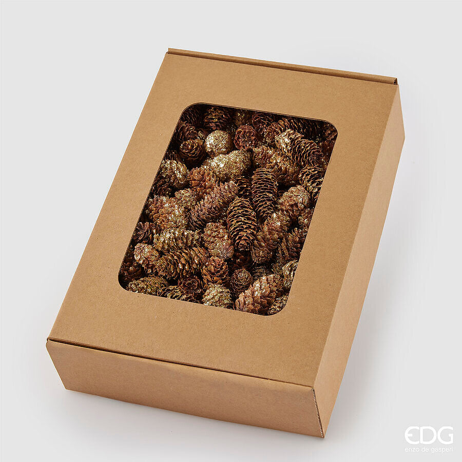 EDG Enzo De Gasperi Pigna di Natale Picea Oro H4 cm – Decorazione Natalizia