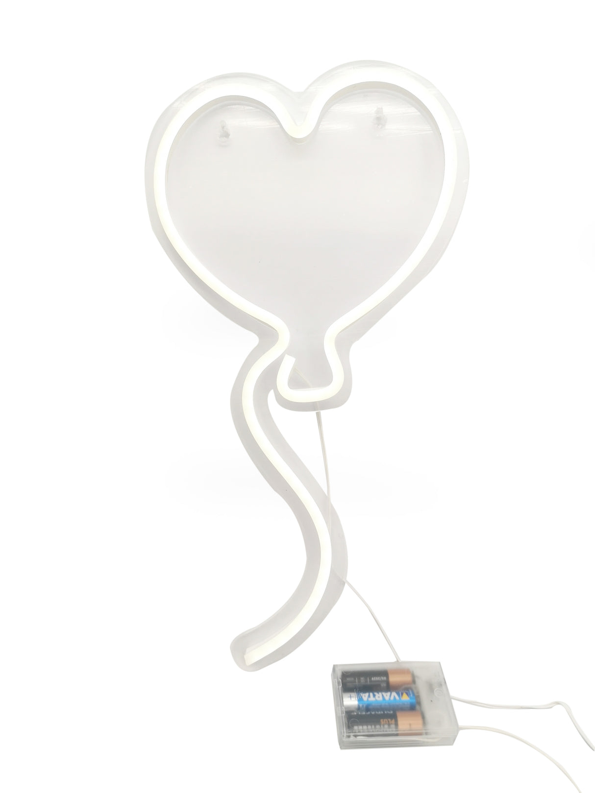 Vimin Box Herzballon LED Acryl H 42 cm B 23 cm B 1,5 cm