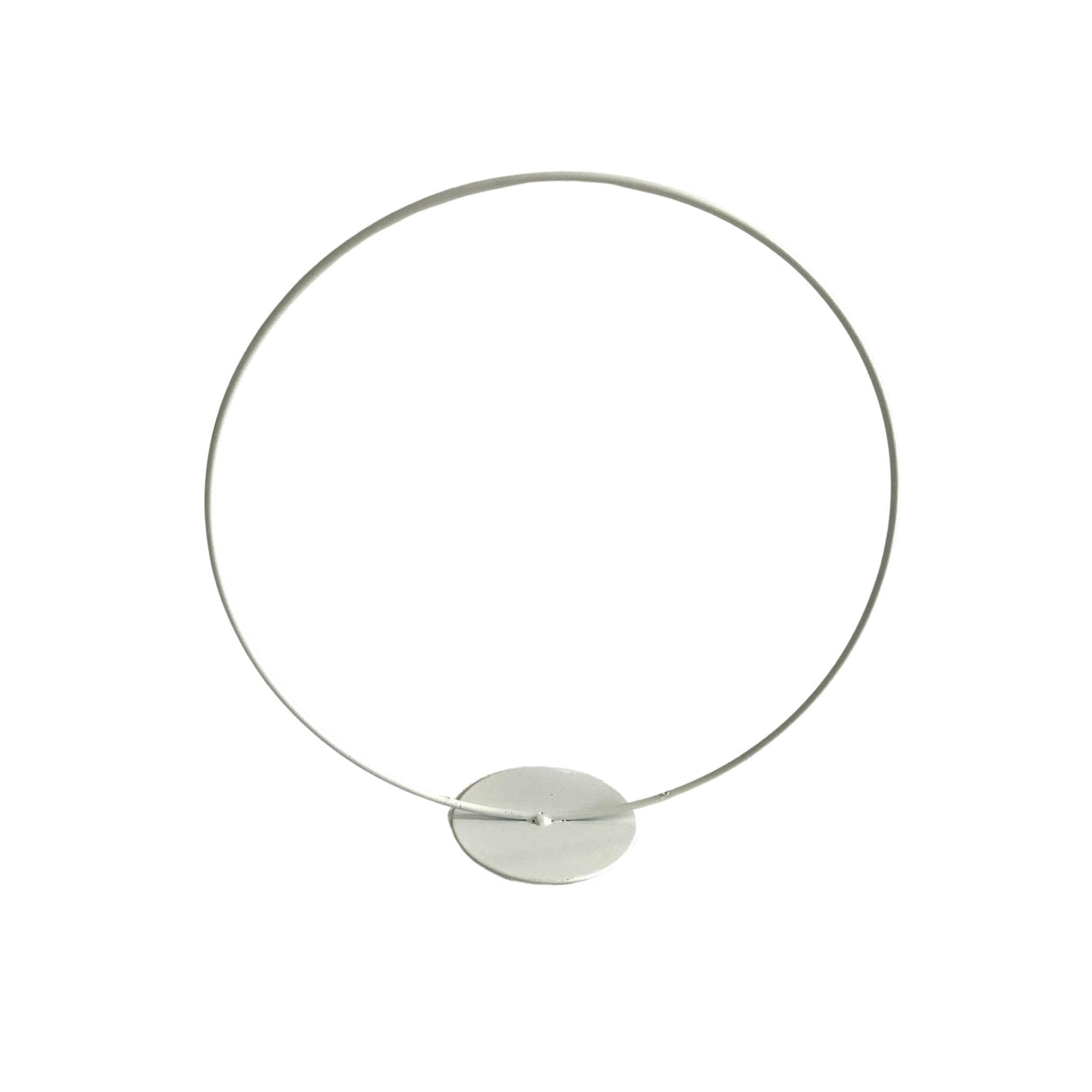 Vimin Box Cerchio Bianco su Pedistallo D 25 Cm