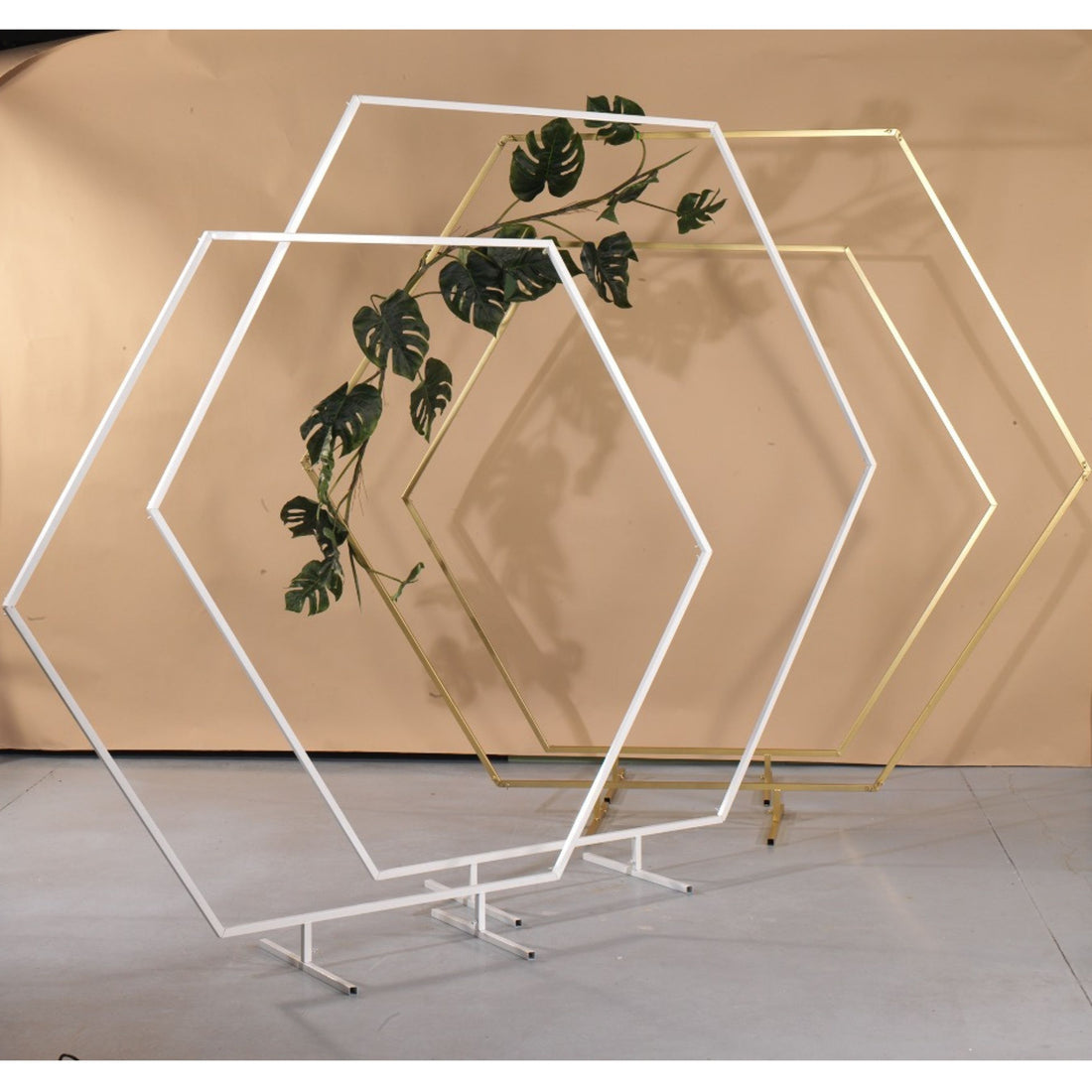 Vimin Box Sechseckige Struktur D 200 cm Gold