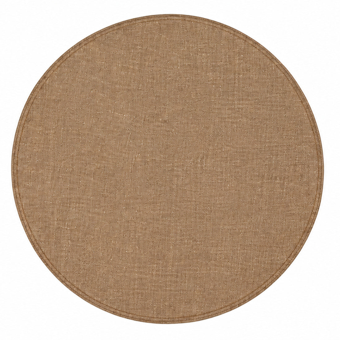 Versa Runder Platzset Dunkelbeige Ø 38 cm aus PVC – Praktischer und abwaschbarer Tischuntersetzer