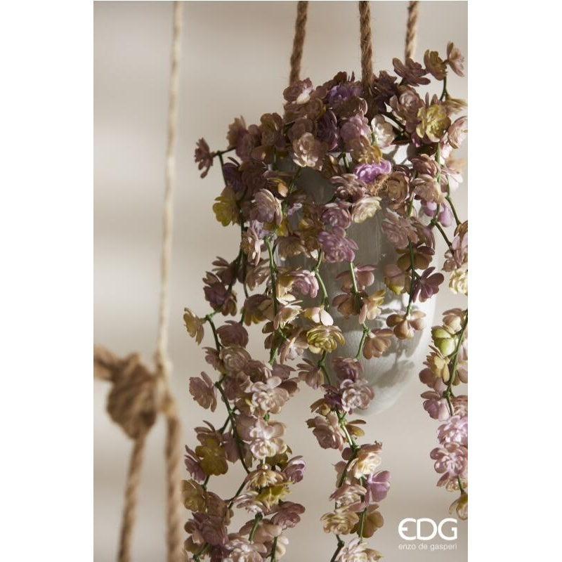 EDG Enzo De Gasperi Echeveria Olis Hängender Busch H 44 Cm Künstliche Pflanze Rosa Hellgrün
