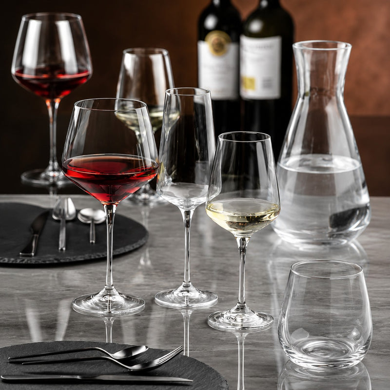 RCR Cristalleria Italiana Aria - A72 Burgundy - Set aus 6 Weingläsern aus Glas