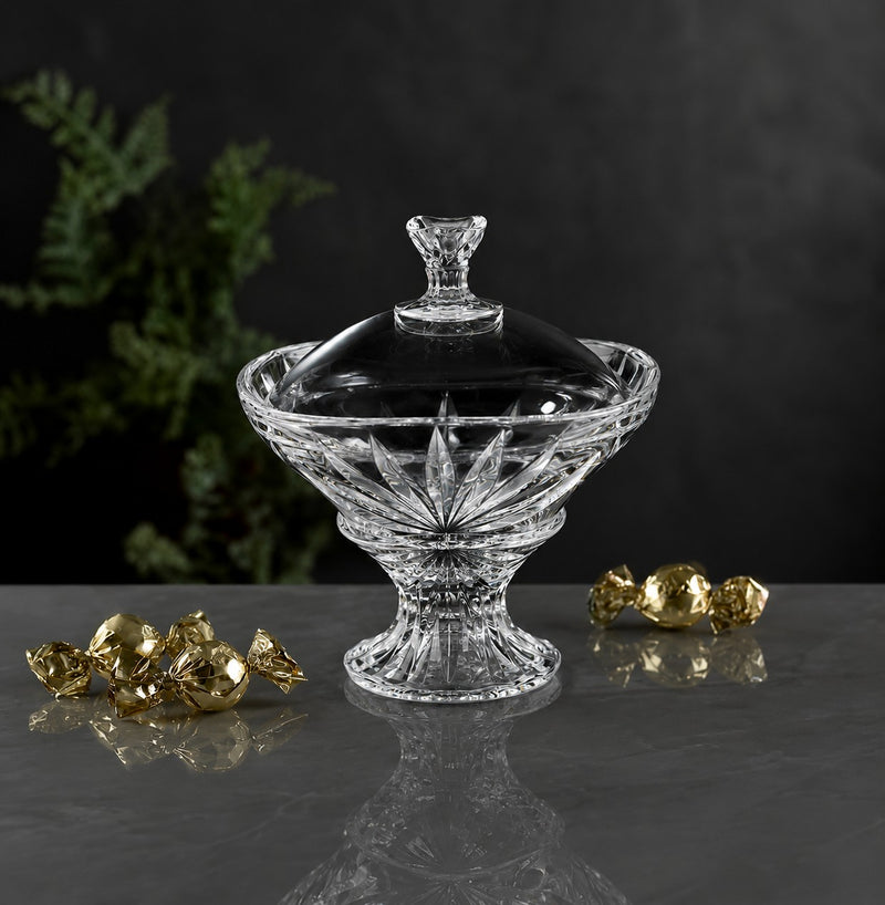 RCR Cristalleria Italiana Oasis - Candy Box mit Fuß und Deckel H 180 mm
