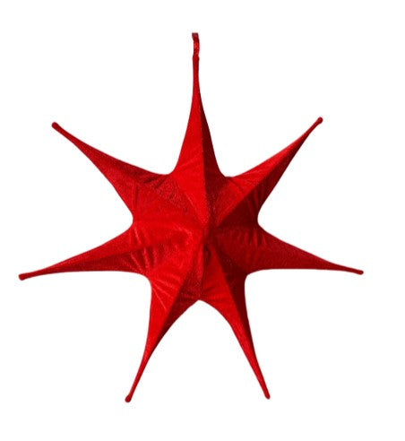 Bonturi Casa SEVEN STAR RED Natalizia 65cm
