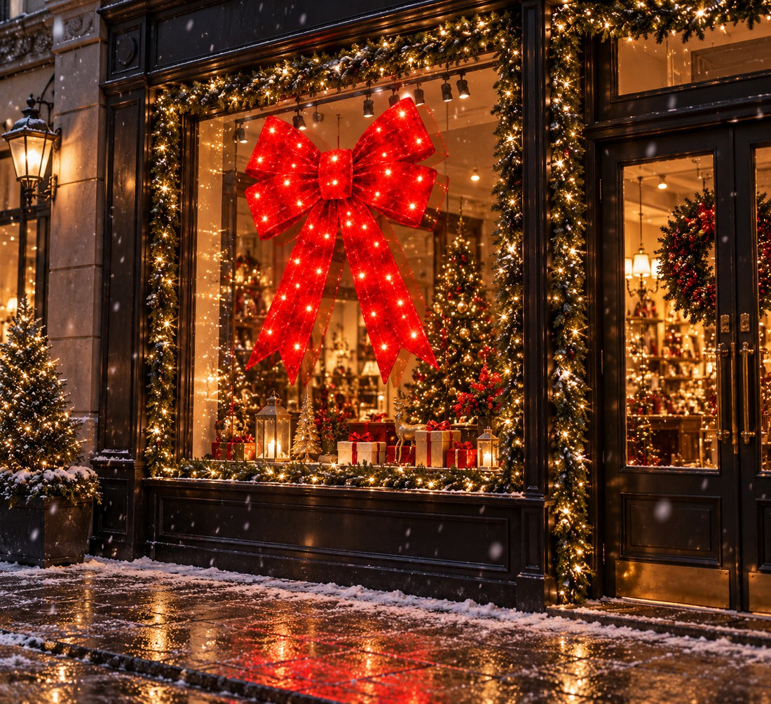 Bonturi Casa Schleife Rot Led Weihnachten 120cm 168 LED ip 44