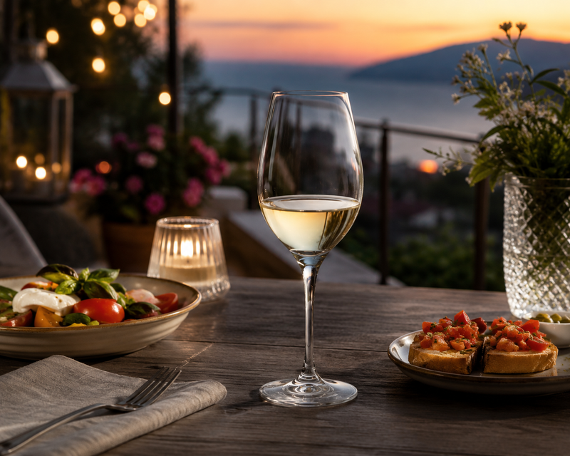 RCR Cristalleria Italiana Invino - I38 Weißweine - Set mit 6 Weingläsern aus Glas