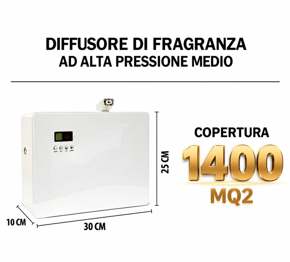 DESSENZE Professioneller Hochdruck-Duftspender Medio – Raumduft für Räume bis 1400 m²