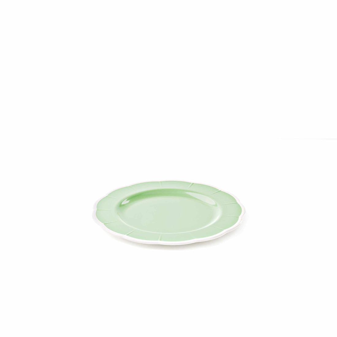 GUZZINI Piatto Piano Melamina Flora D 28 Cm Table Decor Verde Polvere