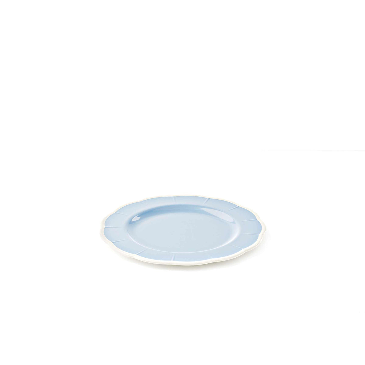 GUZZINI Flaches Teller Melamin Flora D 28 cm Tischdeko Pulver Himmelblau