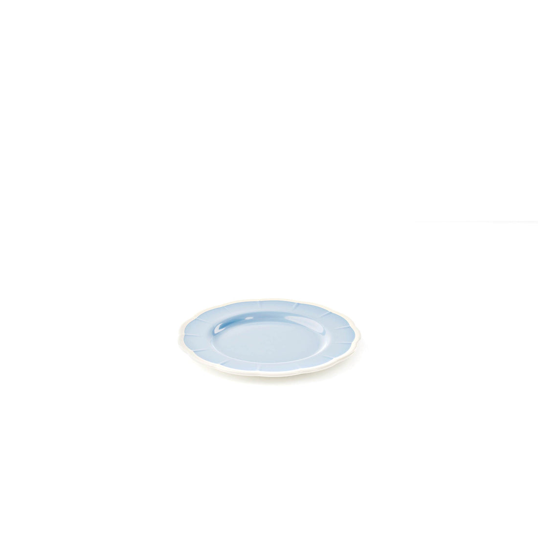 GUZZINI Dessert Teller Melamin Flora D 21 Cm Tischdeko Pulverblau