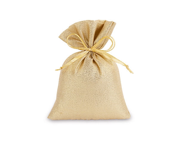 Cupido&Co. Konfettibeutel Gold-Lamé 10 x 14 Cm 12 Stück
