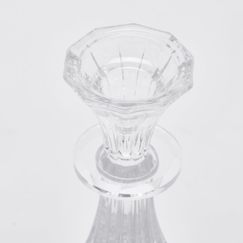 EDG Enzo De Gasperi Kerzenhalter Crystal Sinuoso H 22 Cm D 10 Cm Natural Transparent