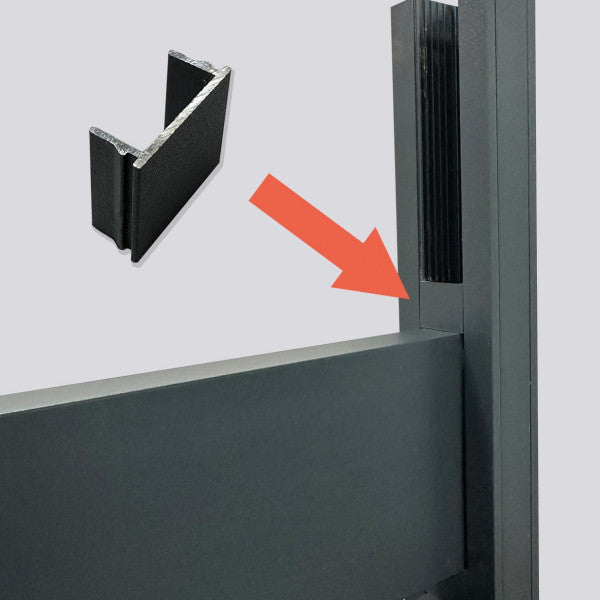 L'Arcolaio Distanziatori Recinzione AMI Antracite opaco - Set 18 pezzi