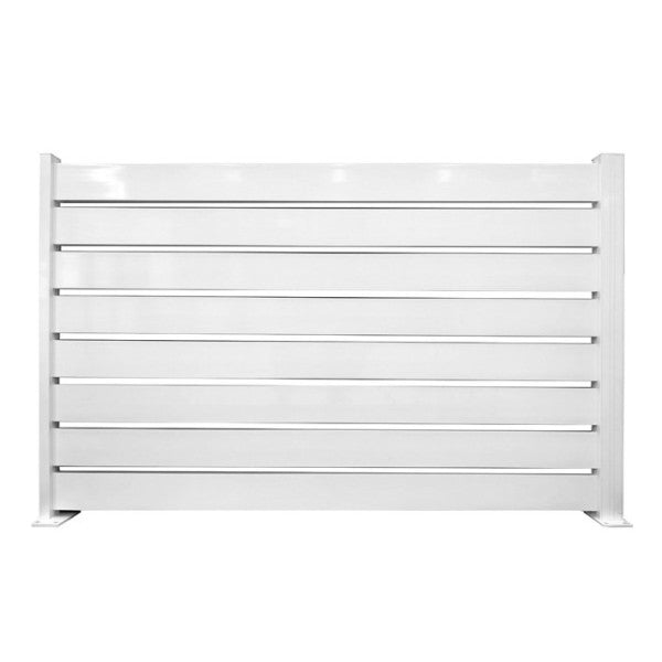 L'Arcolaio Zaun Miami Set 4 Weiße Bretter Glanzweiß Outdoor