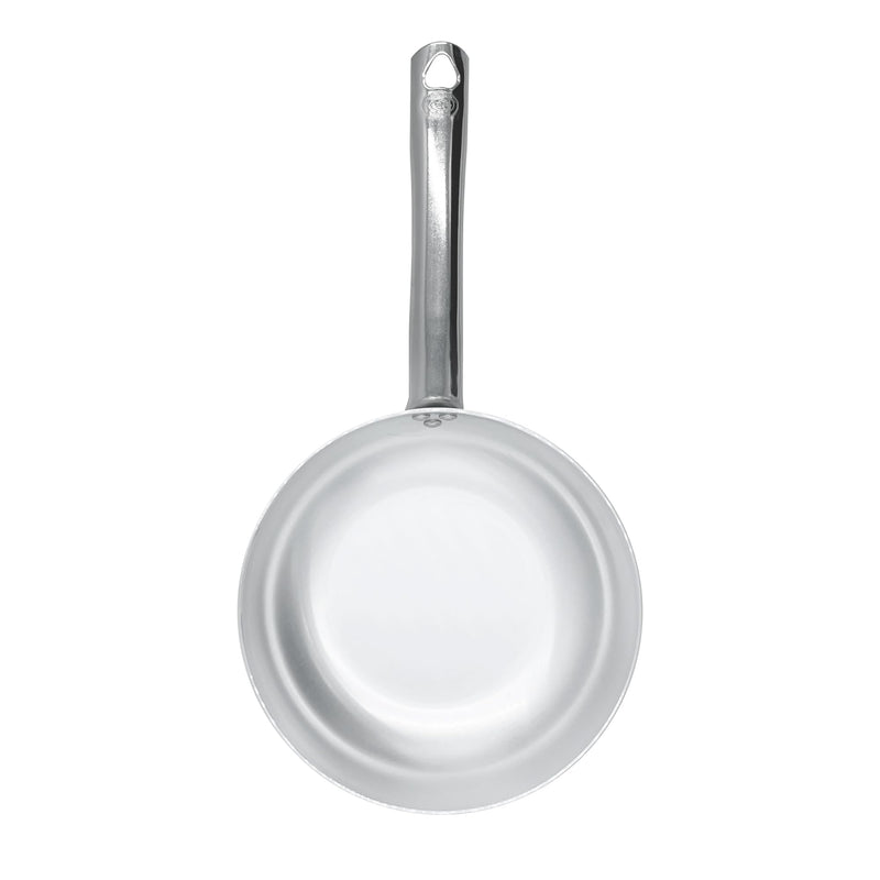AGNELLI Schräge Pfanne Aluminium mit 1 Edelstahlgriff Ø 28 cm