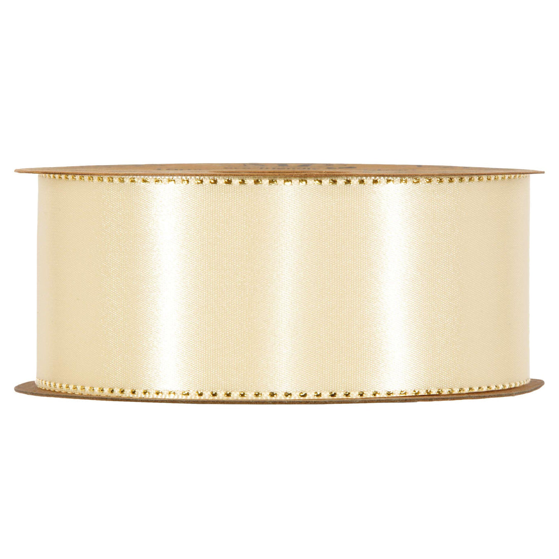 Piovaccari Band Satinée Cream 40 mm x 20 m – Satiniertes Creme-Band für Schleifen, Geschenkverpackungen und Weihnachtsdekoration