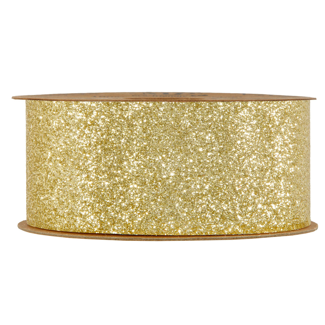 Piovaccari Band Desirée Glitter Gold 40 mm x 10 m – Glitzerndes Weihnachtsband für Weihnachtsbaum, Schleifen und Geschenkverpackungen
