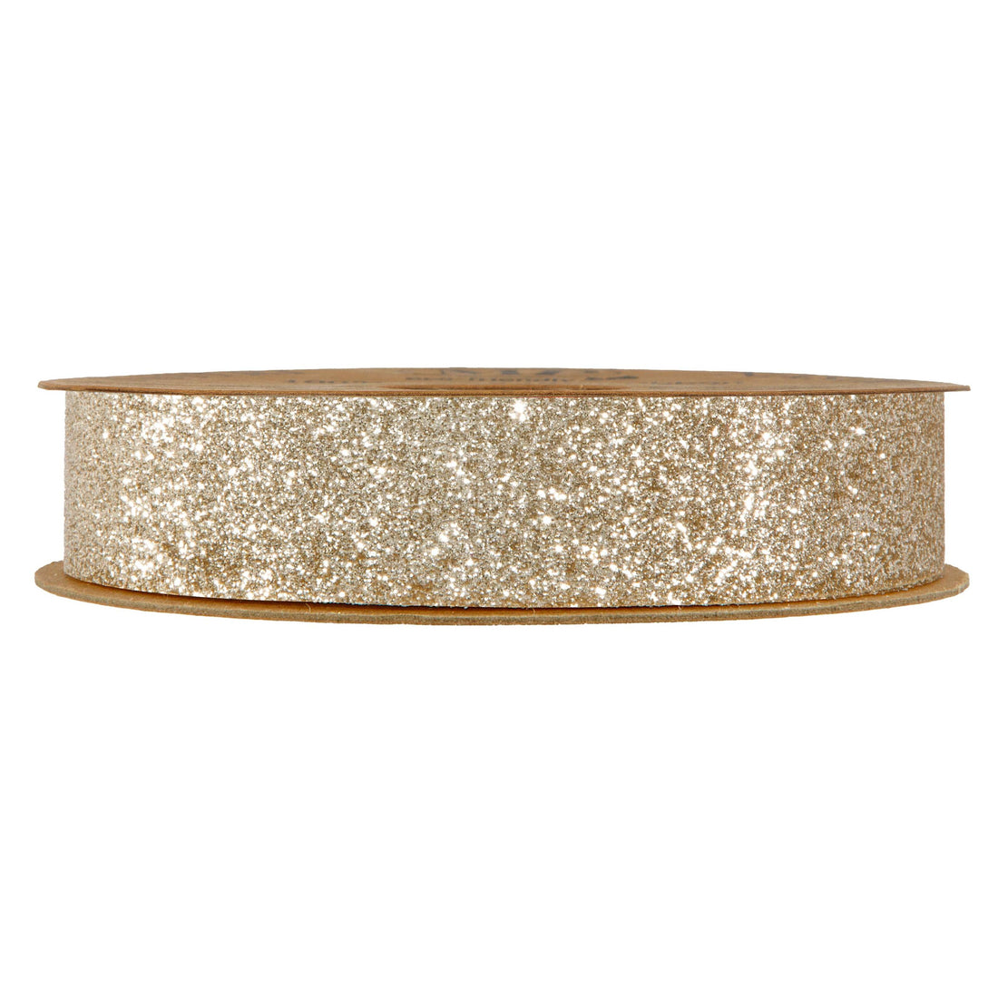 Piovaccari Band Desirée Champagner 25 mm x 10 m – Weihnachtliches Dekoband für Weihnachtsbaum, Schleifen und Geschenkverpackungen