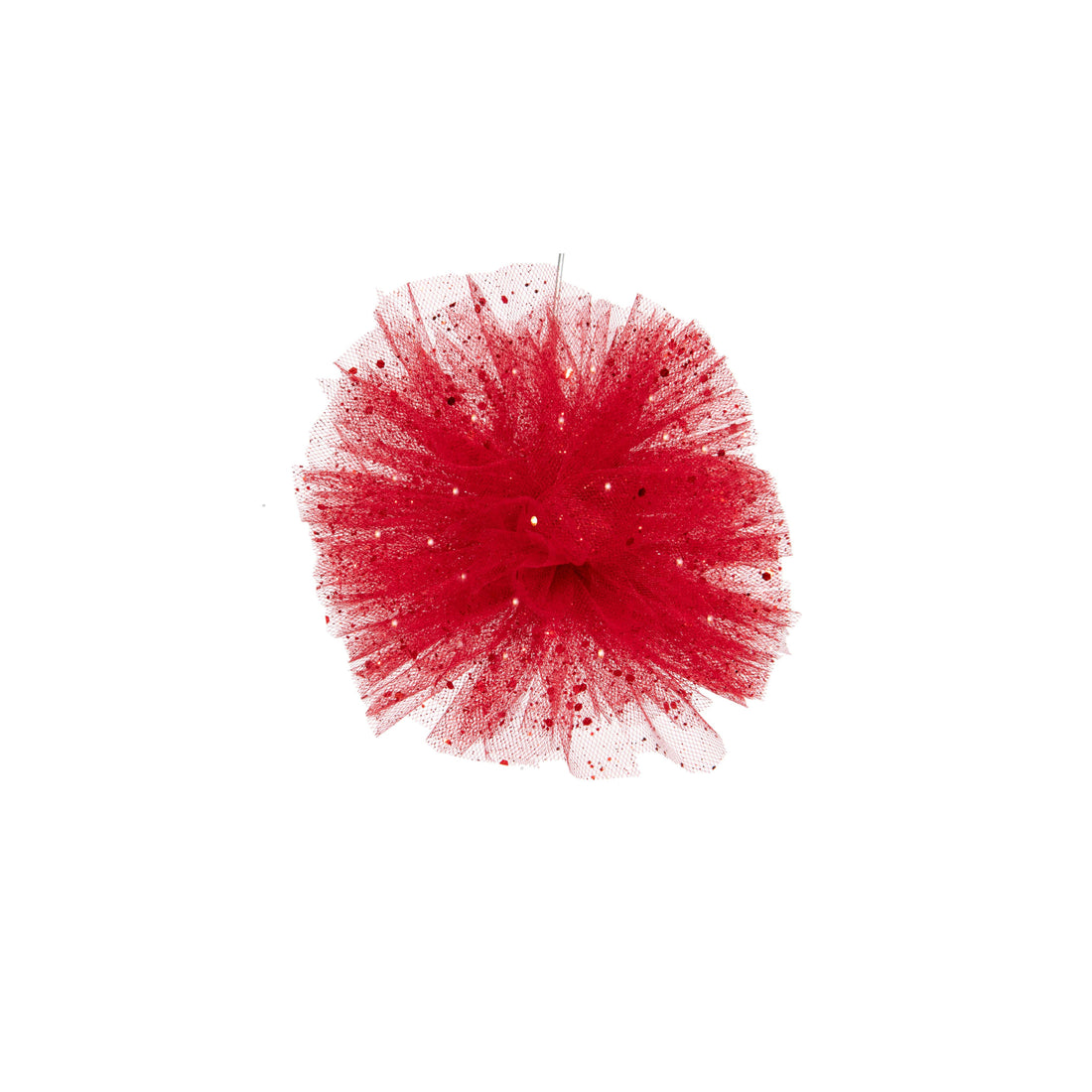 Piovaccari Pon Pon Rot Ø25 cm – Weihnachtsdekoration für den Weihnachtsbaum, Schmuck, Feste und dekorative Arrangements