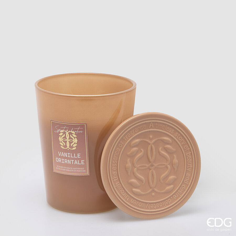EDG Enzo De Gasperi Kerze Symbol Duftkerze Cardamom Snaps H16 Ø13 cm – Weihnachtsgeschenkidee