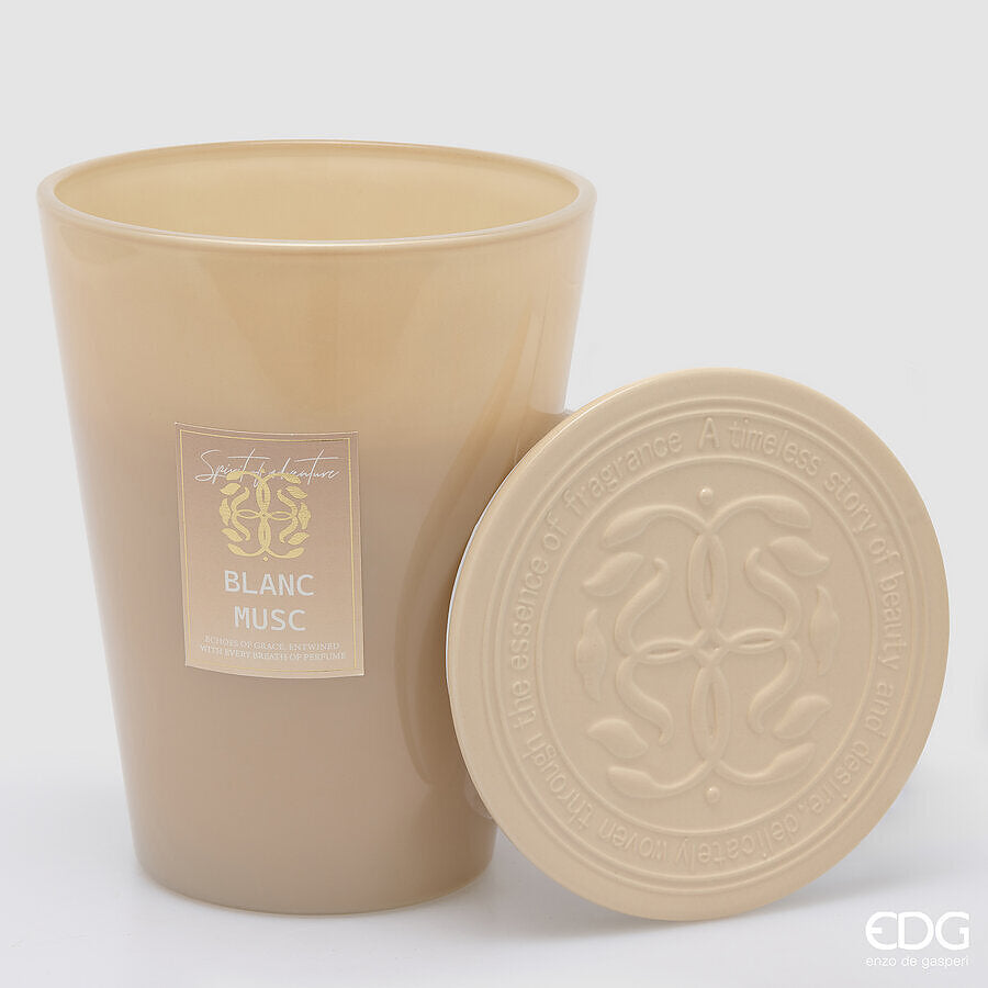 EDG Enzo De Gasperi Kerze Symbol Duftkerze White Musk H23 Ø18,5 cm – Weihnachtsgeschenk