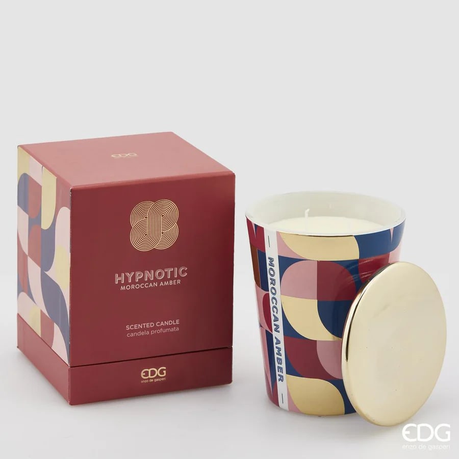 EDG Enzo De Gasperi Kerze Hypnotic mit Deckel H12 Moroccan Amber